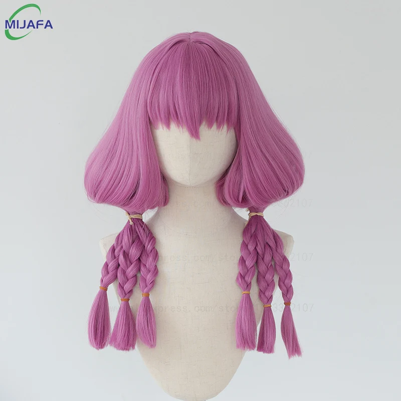 High Quality Aura Cosplay Wig Purple Pink Braided Heat Resistant Synthetic Hair Anime Wigs + Wig Cap
High Quality Aura Cosplay Wig Purple Pink Braided Heat Resistant Synthetic Hair Anime Wigs + Wig Cap
