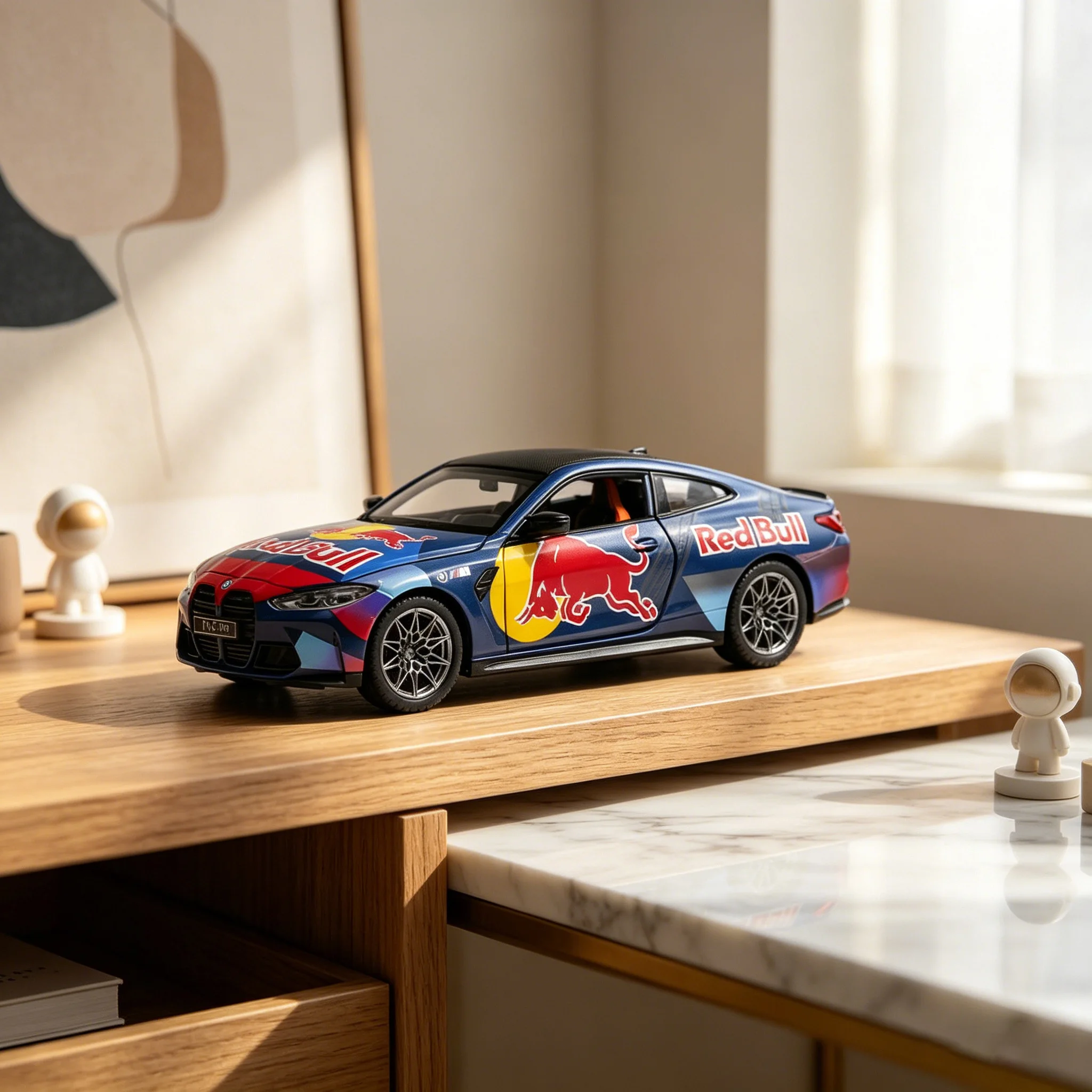 Alloy 1/24 BMW M4 G82 alloy car model Red Bull joint model racing simulation car with sound and light toy collection
Alloy 1/24 BMW M4 G82 alloy car model Red Bull joint model racing simulation car with sound and light toy collection