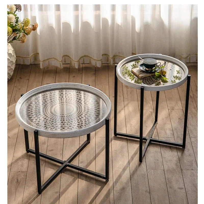 French Entry Lux Small Coffee Table Dessert Shop Stain-Resistant Round Table Set Side Table Wrought Iron Retro Coffee Table
French Entry Lux Small Coffee Table Dessert Shop Stain-Resistant Round Table Set Side Table Wrought Iron Retro Coffee Table