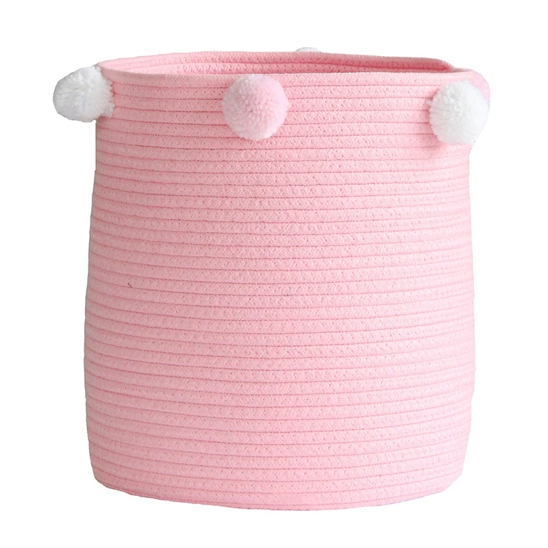 1Pcs Multi Purpose Laundry Basket Hand Woven For Sundries Storage Box Cotton Rope Laundry Basket Foldable
1Pcs Multi Purpose Laundry Basket Hand Woven For Sundries Storage Box Cotton Rope Laundry Basket Foldable