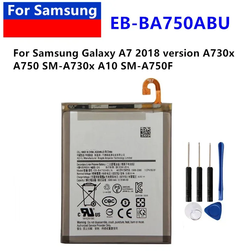 New Battery EB-BA750ABU EB-BA750ABN For Samsung Galaxy A7 2018 Version A750 A10 SM-A750F A105FN SM-A105M
New Battery EB-BA750ABU EB-BA750ABN For Samsung Galaxy A7 2018 Version A750 A10 SM-A750F A105FN SM-A105M