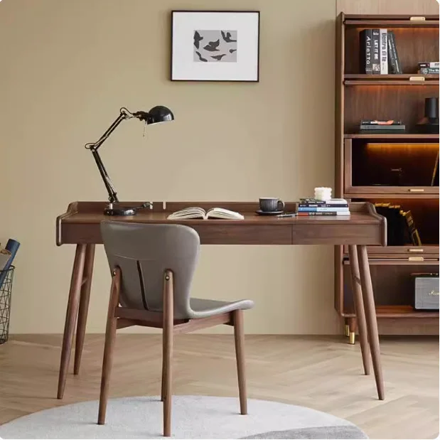 Customizable North American Japanese-style cherry wood computer desk Nordic small apartment with desk of drawers
Customizable North American Japanese-style cherry wood computer desk Nordic small apartment with desk of drawers