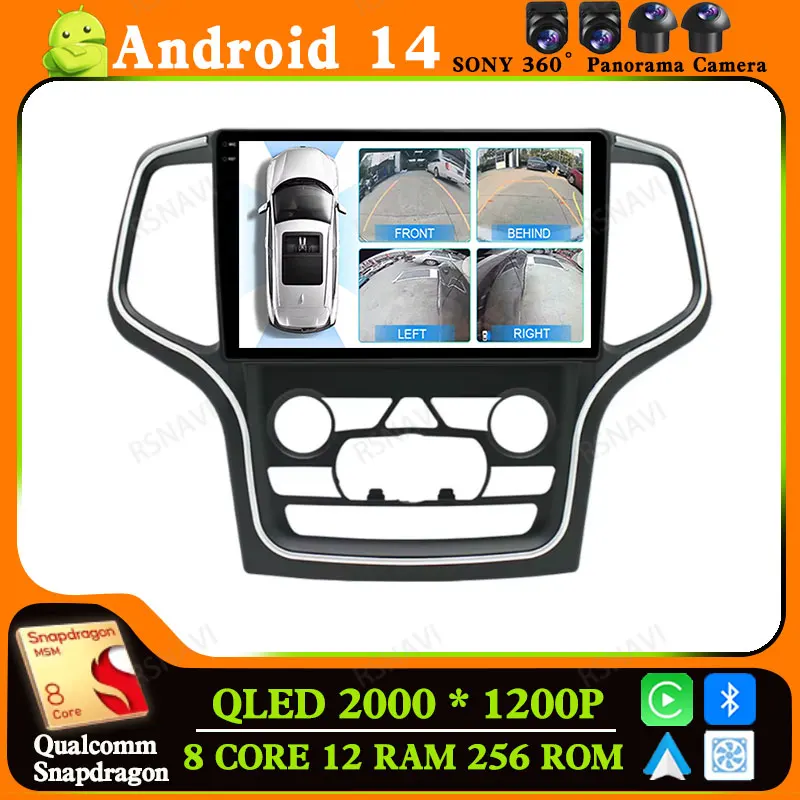 Автомобильное радио Android 14 для Jeep Grand Cherokee WK2 2014-2017 GPS Viedo Player DSP BT Navigation 4G LTE DVD Стерео Мультимедиа
Автомобильное радио Android 14 для Jeep Grand Cherokee WK2 2014-2017 GPS Viedo Player DSP BT Navigation 4G LTE DVD Стерео Мультимедиа