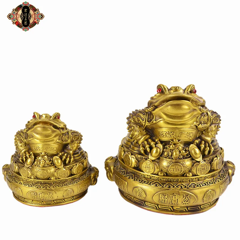 Brass Treasure Bowl Office Entrance Gemstone Yuanbao Copper Golden Toad Gift Ornament
Brass Treasure Bowl Office Entrance Gemstone Yuanbao Copper Golden Toad Gift Ornament