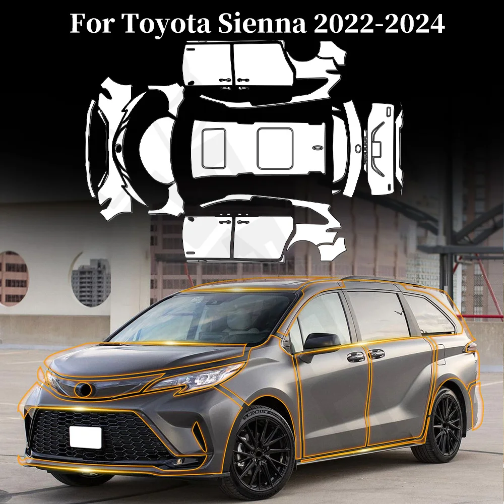For Toyota Sienna 2022-2024 Anti-Scratch TPU Paint Protection Film Pre-cut PPF Car Body Clear Bra Resistant Kit Car Accessories
For Toyota Sienna 2022-2024 Anti-Scratch TPU Paint Protection Film Pre-cut PPF Car Body Clear Bra Resistant Kit Car Accessories