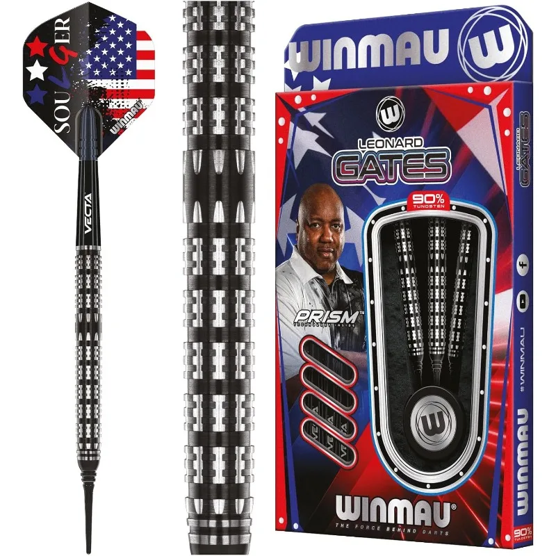 Winmau Leonard Gates The Soulger Professional Tungsten Darts Set with Flights and Stems (Shafts) 20.0 Grams
Winmau Leonard Gates The Soulger Professional Tungsten Darts Set with Flights and Stems (Shafts) 20.0 Grams
