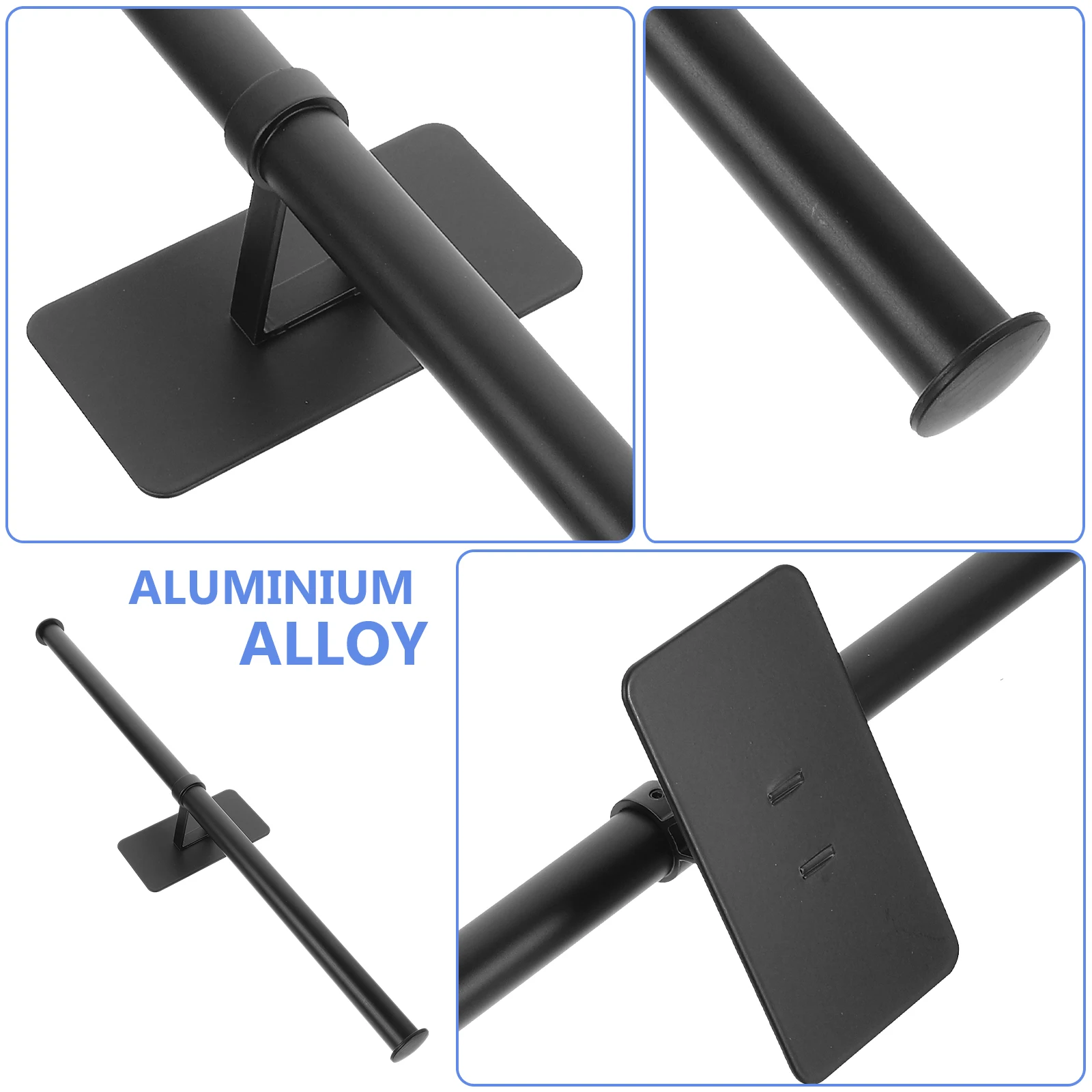1 set Aluminum Alloy Mounted Bathroom Bar Sturdy No Drill Easy Install Multi-Functional Use In Kitchen Balcony Hand
1 set Aluminum Alloy Mounted Bathroom Bar Sturdy No Drill Easy Install Multi-Functional Use In Kitchen Balcony Hand