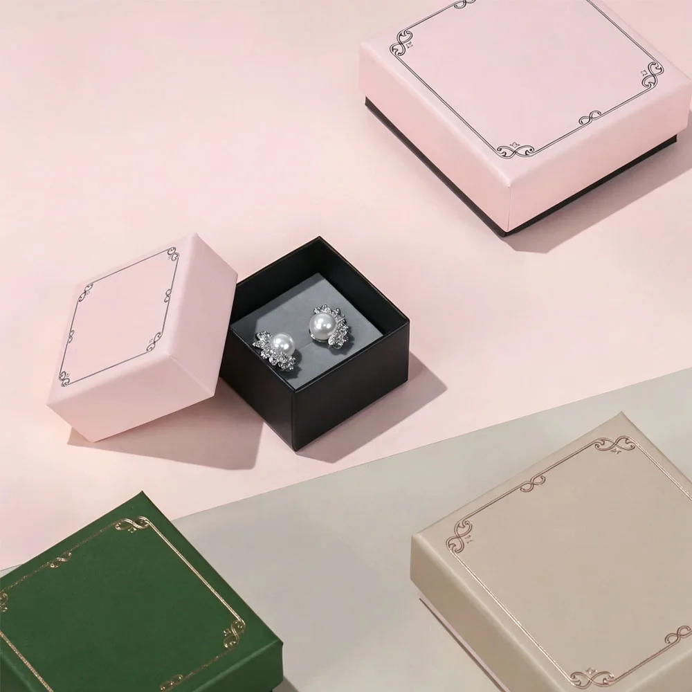 24Pcs Vintage Decorative Border Square Jewelry Box Mini Ring Earring Pendant Storage Case Women Wedding Valentine's Day Gift
24Pcs Vintage Decorative Border Square Jewelry Box Mini Ring Earring Pendant Storage Case Women Wedding Valentine's Day Gift