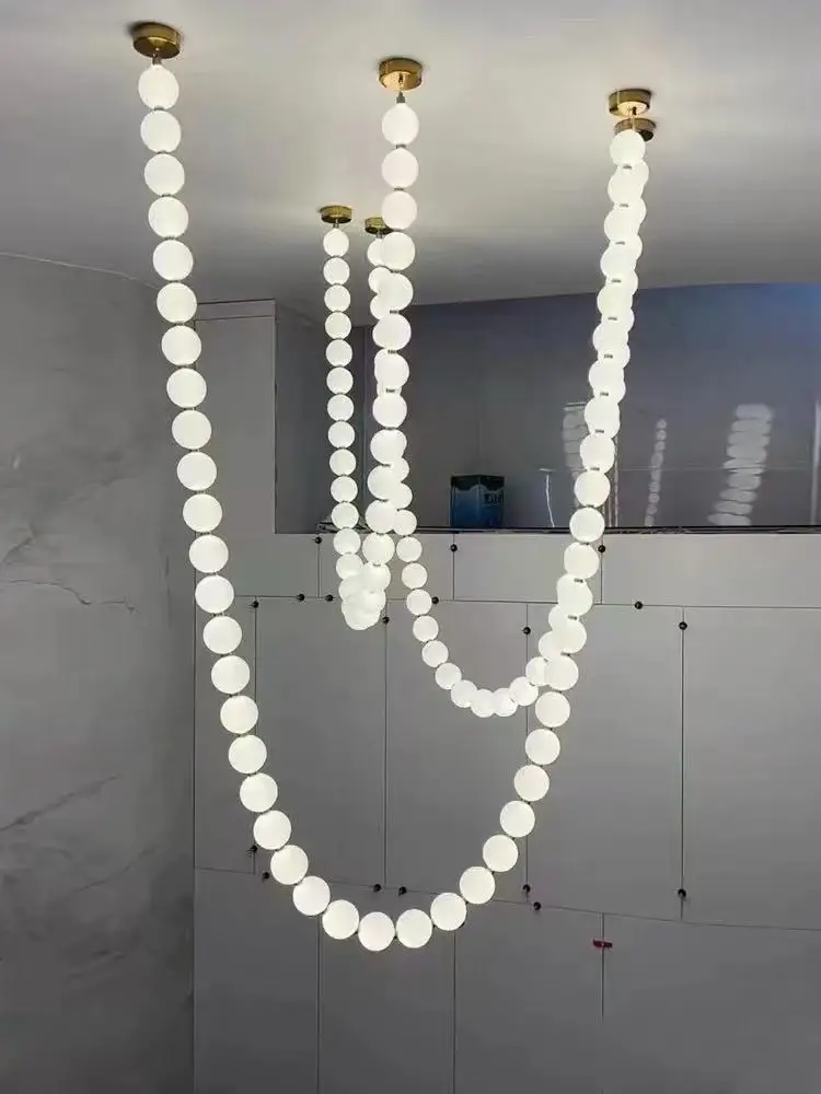 2026 Trendy Glass Bubble Necklace Gold Silver Pendant Light Chandelier Luminaire Hanging Lamp For Staircase Living Room
2026 Trendy Glass Bubble Necklace Gold Silver Pendant Light Chandelier Luminaire Hanging Lamp For Staircase Living Room