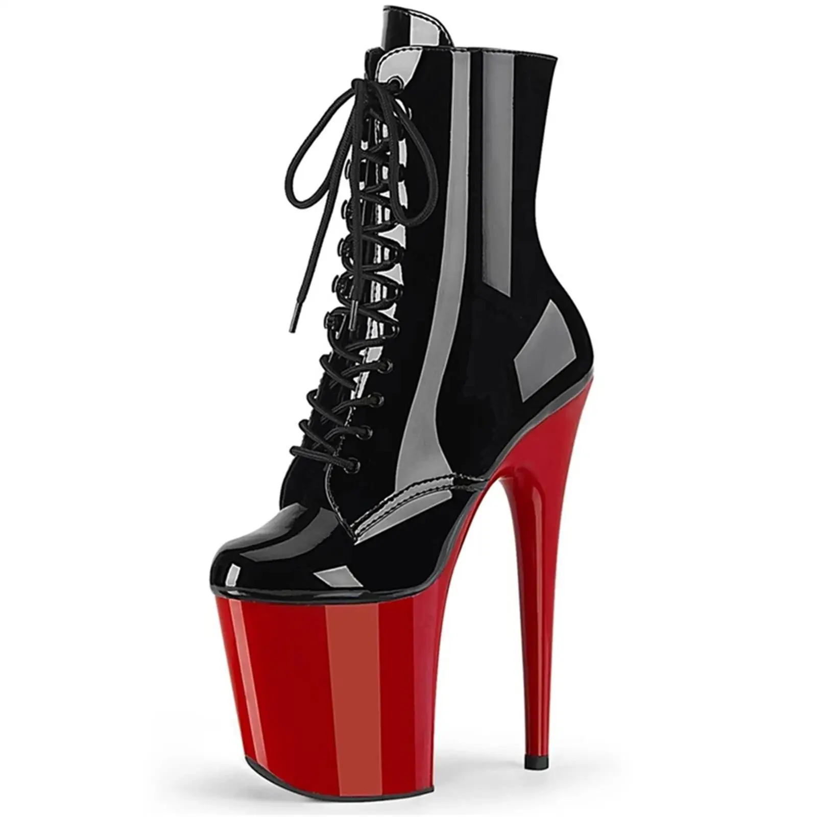 20CM Pole Dance Shoes w/Non-Slip Red Suede Sole|Thick Platform Stiletto Heels for Stage Show Stripper (Ankle Support Pad)
20CM Pole Dance Shoes w/Non-Slip Red Suede Sole|Thick Platform Stiletto Heels for Stage Show Stripper (Ankle Support Pad)