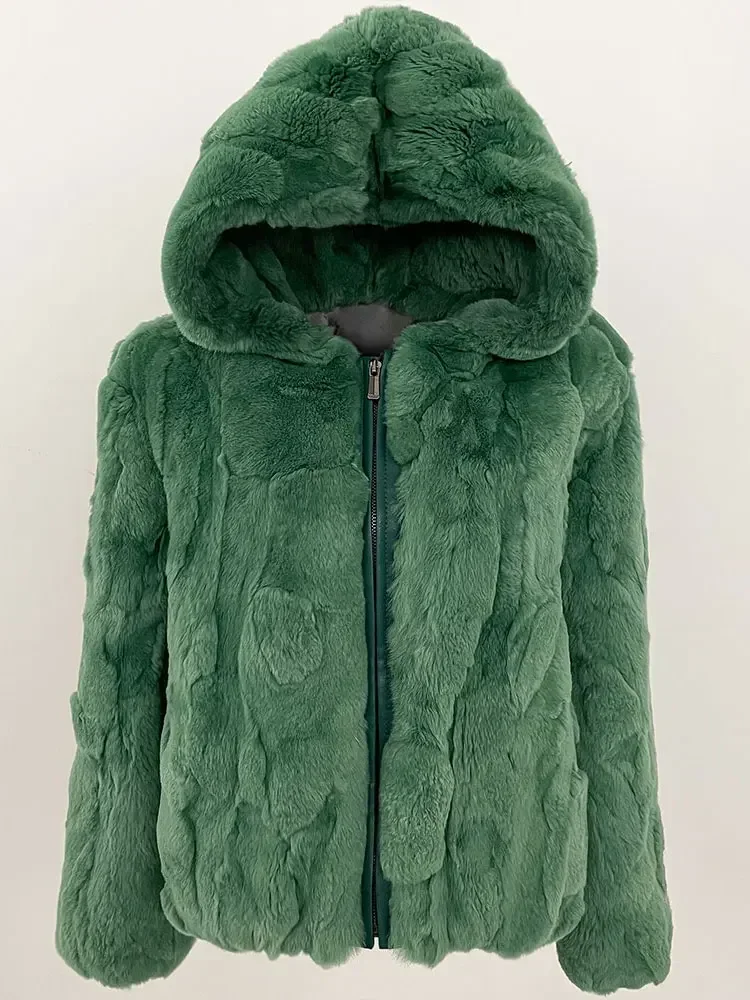 CXFS 2024, зимний плюшевый меховой топ с капюшоном, модное пальто из натурального кроличьего меха, утепленное новое повседневное пальто для женской куртки
CXFS 2024, зимний плюшевый меховой топ с капюшоном, модное пальто из натурального кроличьего меха, утепленное новое повседневное пальто для женской куртки