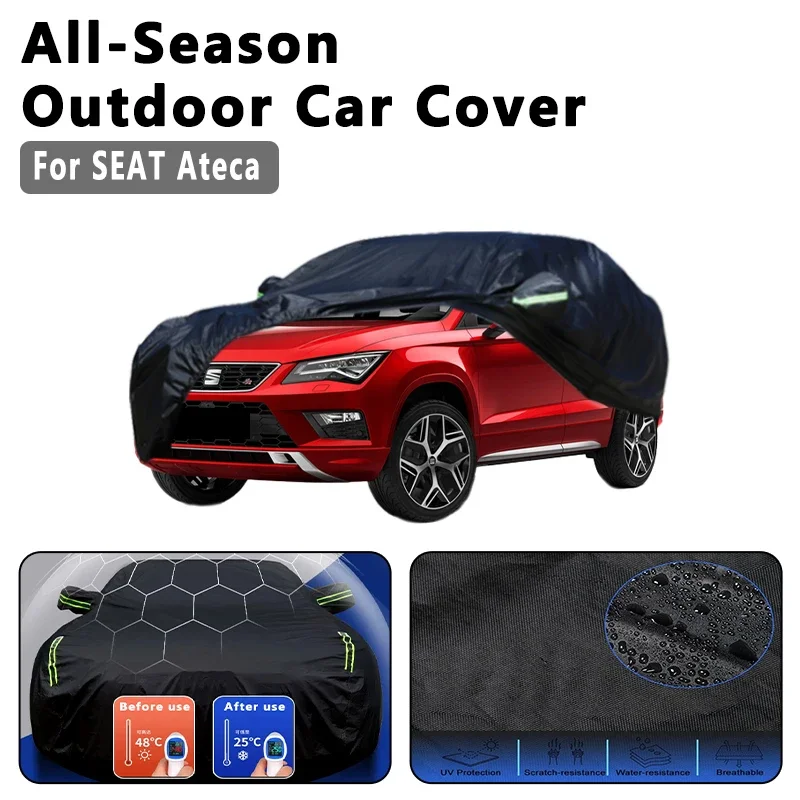 Outdoor Car Cover Waterproof Dustproof UV Sun Protection, Full Car Protector Exterior Accessories For SEAT Ateca KH7
Outdoor Car Cover Waterproof Dustproof UV Sun Protection, Full Car Protector Exterior Accessories For SEAT Ateca KH7