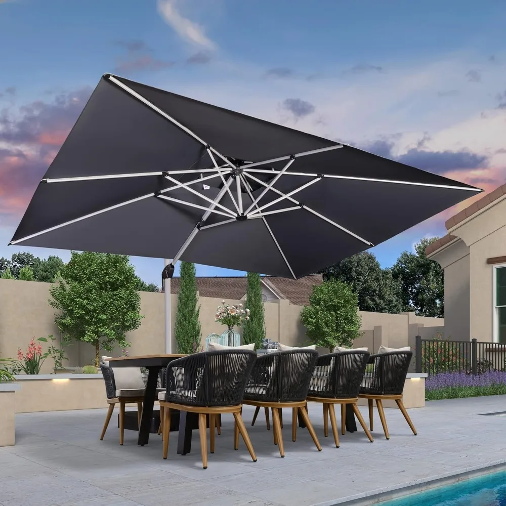 10' X 13' Patio Umbrella Outdoor Rectangle Umbrella Large Cantilever Umbrella Windproof Offset Heavy Duty Sun for Garden Deck P
10' X 13' Patio Umbrella Outdoor Rectangle Umbrella Large Cantilever Umbrella Windproof Offset Heavy Duty Sun for Garden Deck P
