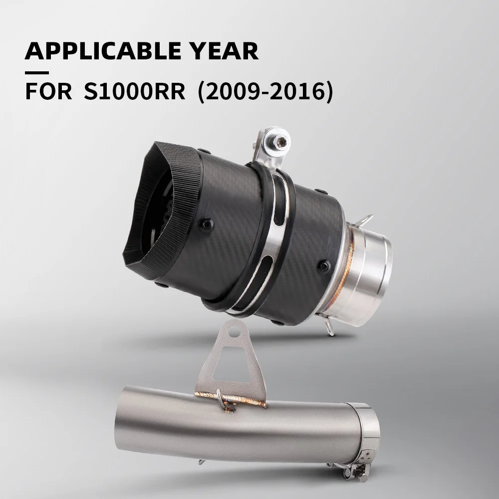 Motorcycle Exhaust System Slip-On for S1000 S1000RR 2009-2016 Stainless Steel mid Link Tube Motobike Muffle Connect
Motorcycle Exhaust System Slip-On for S1000 S1000RR 2009-2016 Stainless Steel mid Link Tube Motobike Muffle Connect