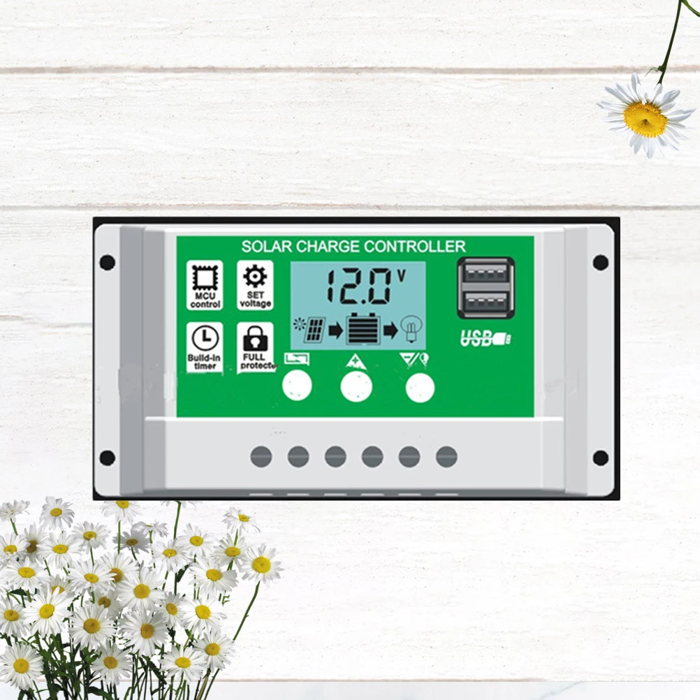 Solar Charge Controller 12V Dual USB Ports LCD Display for Solar Panel Regulator Generator
Solar Charge Controller 12V Dual USB Ports LCD Display for Solar Panel Regulator Generator