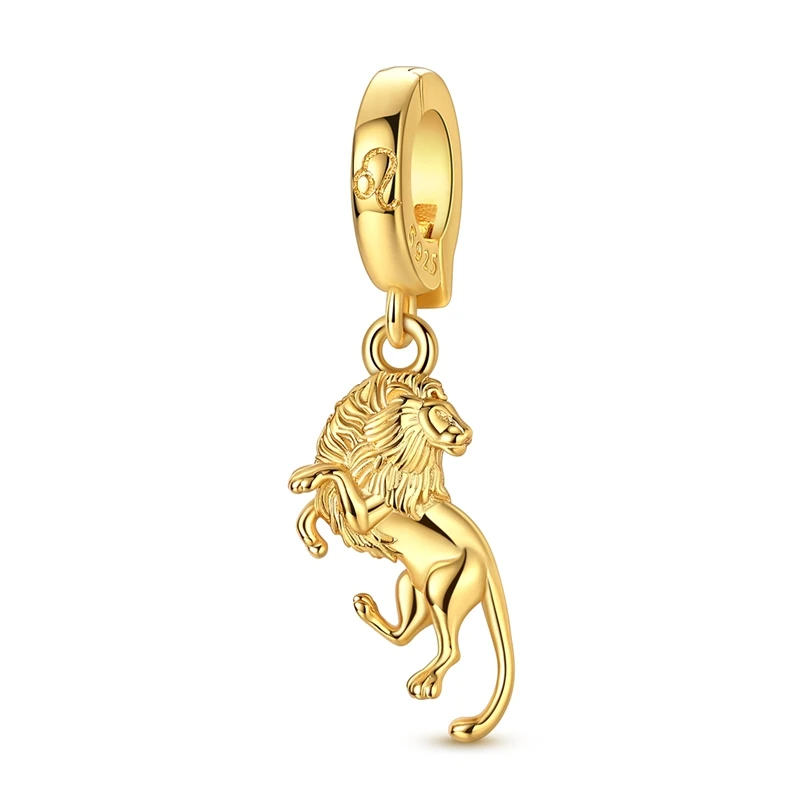 925 Sterling Silver Charms Bead CZ Zircon Golden Leo Dangle Fit Original Bracelet DIY Women Jewelry Gift
925 Sterling Silver Charms Bead CZ Zircon Golden Leo Dangle Fit Original Bracelet DIY Women Jewelry Gift