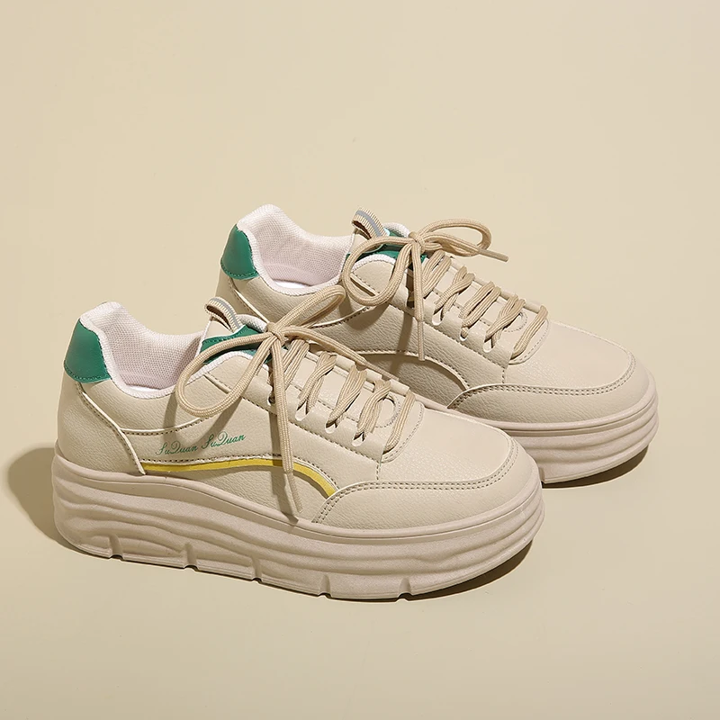 2025 Women's Casual Sneakers Trendy Versatile Lace-up Platform Shoes High Quality Designer Women Flat Shoes New Zapatos De Mujer
2025 Women's Casual Sneakers Trendy Versatile Lace-up Platform Shoes High Quality Designer Women Flat Shoes New Zapatos De Mujer