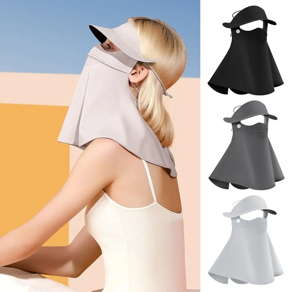 Fashion Ice Silk Sun Protection Mask UPF50+ Full Face Anti-UV Neck Scarf Dustproof Neck Protection Sunshade Face Mask Summer
Fashion Ice Silk Sun Protection Mask UPF50+ Full Face Anti-UV Neck Scarf Dustproof Neck Protection Sunshade Face Mask Summer