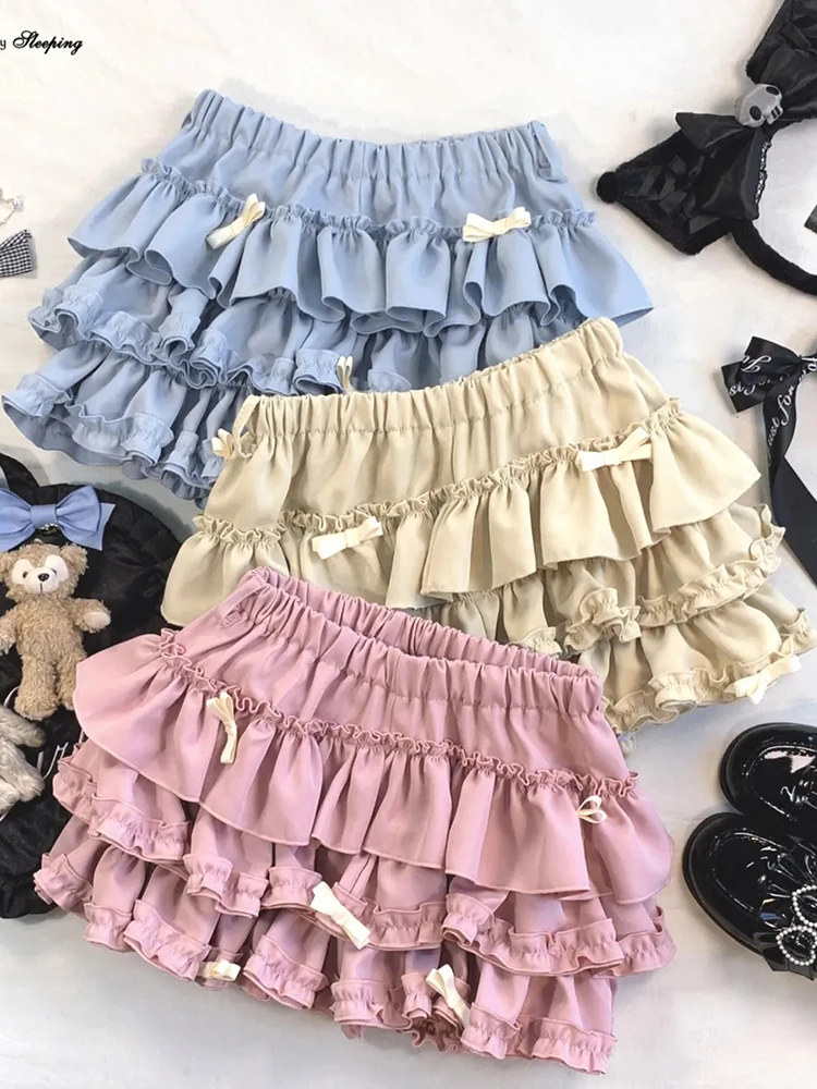 Zoki Sweet Bow Kawaii Skirts Women High Waist Japan Mini Cake Skirt Fashion Preppy Style Design Elegant Female Ball Gown Skirts
Zoki Sweet Bow Kawaii Skirts Women High Waist Japan Mini Cake Skirt Fashion Preppy Style Design Elegant Female Ball Gown Skirts