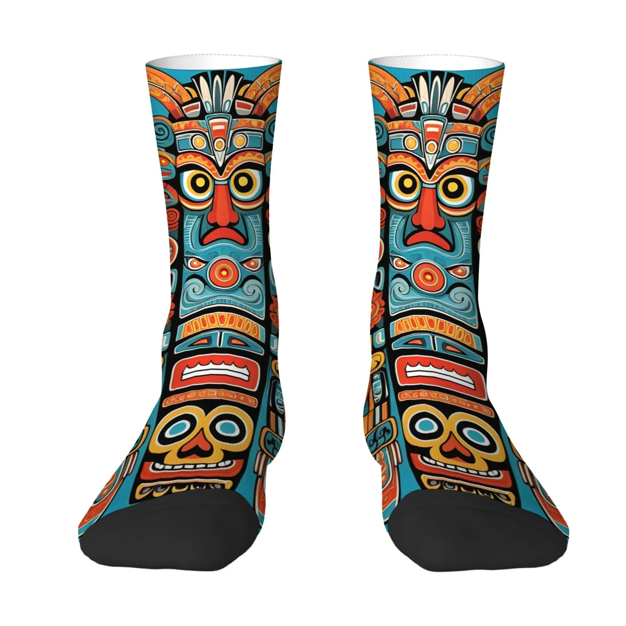 Folk Art Totem Tikki Pillar Print Mid-calf Socks Retro Ethnic Style Mysterious Tribe Comfortable Outdoor Socks for Adventure
Folk Art Totem Tikki Pillar Print Mid-calf Socks Retro Ethnic Style Mysterious Tribe Comfortable Outdoor Socks for Adventure