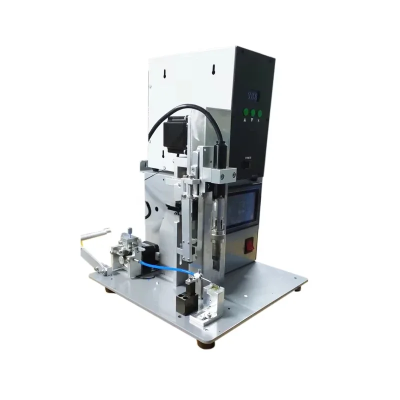 High Quality Auto Feeding Semi-automatic Soldering Connector Wire Cable Soldering Machine
High Quality Auto Feeding Semi-automatic Soldering Connector Wire Cable Soldering Machine