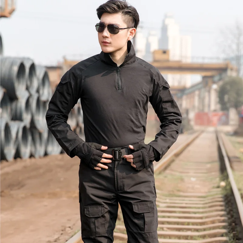 Men's Windproof Solid Color Frog Suit Tactical Set Outdoor Training Military Workwear Set Rock Climbing and Fishing Tactical Set
Men's Windproof Solid Color Frog Suit Tactical Set Outdoor Training Military Workwear Set Rock Climbing and Fishing Tactical Set