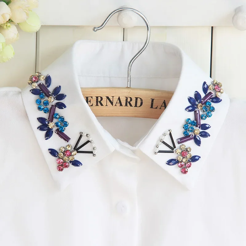 Linbaiway Handmade Beads False Collar for Women Fake Collar Decoration Lapel Blouse Top Female Detachable Collar Lapel Button
Linbaiway Handmade Beads False Collar for Women Fake Collar Decoration Lapel Blouse Top Female Detachable Collar Lapel Button