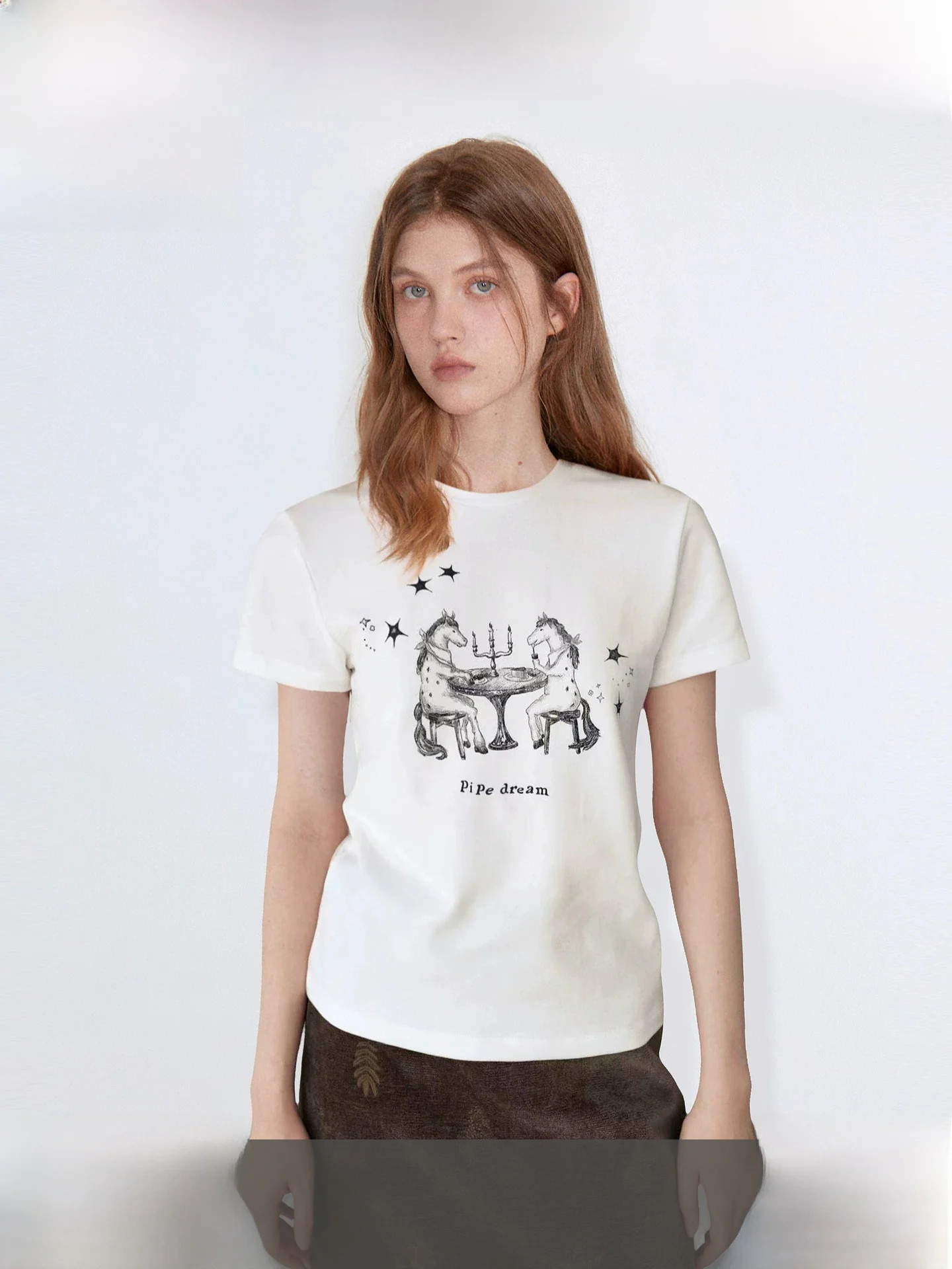 Fano Spring New Retro Color Collision round Neck Short Sleeve T-Shirt Women's Unicorn Print Fun Casual Cotton Blend Top
Fano Spring New Retro Color Collision round Neck Short Sleeve T-Shirt Women's Unicorn Print Fun Casual Cotton Blend Top