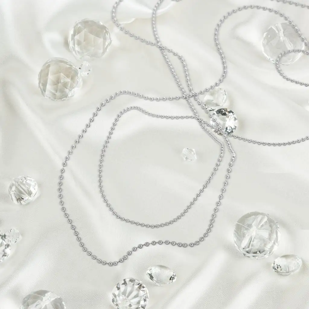Stainless Steel Luxury Necklace Ball Bead Chain Silver Roll for Jewelry Repair and DIY Extension Purposes
Stainless Steel Luxury Necklace Ball Bead Chain Silver Roll for Jewelry Repair and DIY Extension Purposes