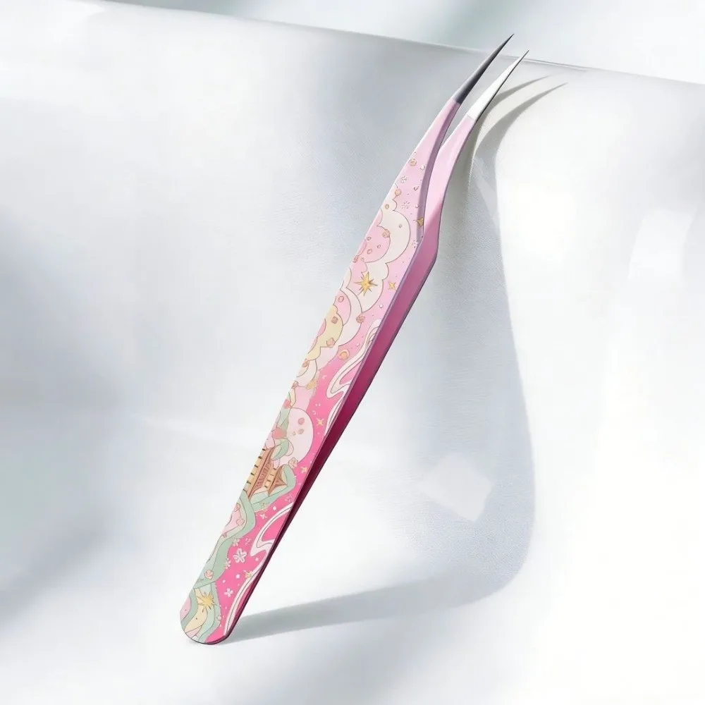 Metal Curved Stickers Tweezers Anti-static High Precision Lashes Extension Tweezer Cartoon False Eyelash Tweezers
Metal Curved Stickers Tweezers Anti-static High Precision Lashes Extension Tweezer Cartoon False Eyelash Tweezers