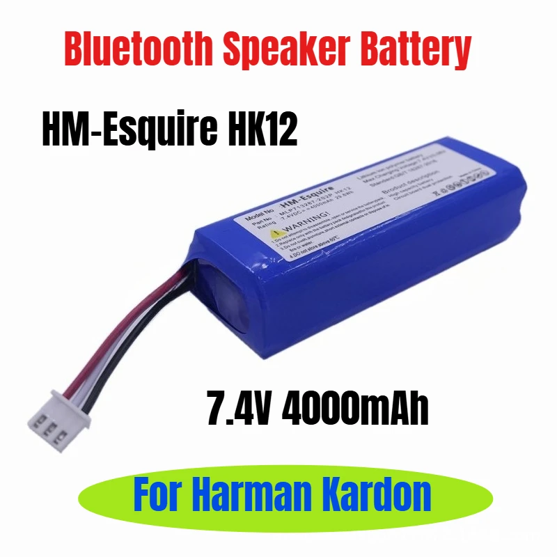 7.4V 4000mAh for Harman Kardon HM-Esquire HK12 Bluetooth Speaker Battery
7.4V 4000mAh for Harman Kardon HM-Esquire HK12 Bluetooth Speaker Battery