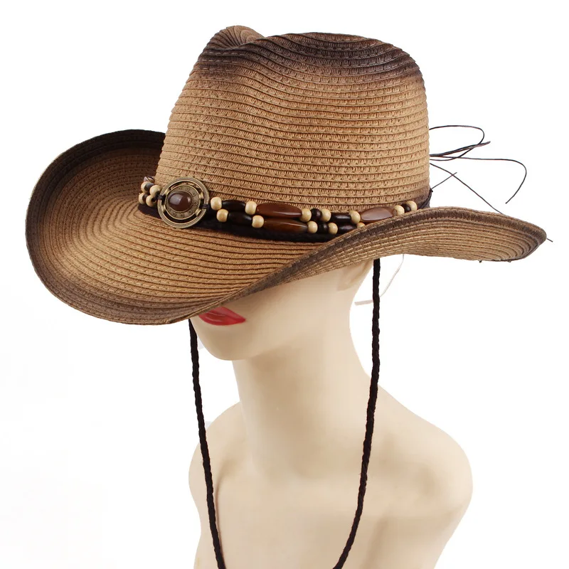 Summer Women's European And American Western Cowboy Straw Hat, Outdoor Casual Sun Protection Hat, Brimmed Hat, Sunshade Hat
Summer Women's European And American Western Cowboy Straw Hat, Outdoor Casual Sun Protection Hat, Brimmed Hat, Sunshade Hat