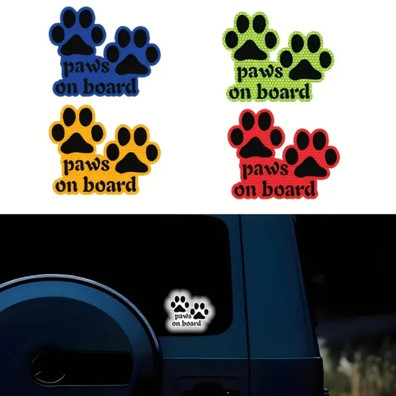2pcs Reflective Dog Paw Print Stickers Cartoon Self-Adhesive Decorative Patches for Vehicle Nighttime Safety Awareness Markers
2pcs Reflective Dog Paw Print Stickers Cartoon Self-Adhesive Decorative Patches for Vehicle Nighttime Safety Awareness Markers