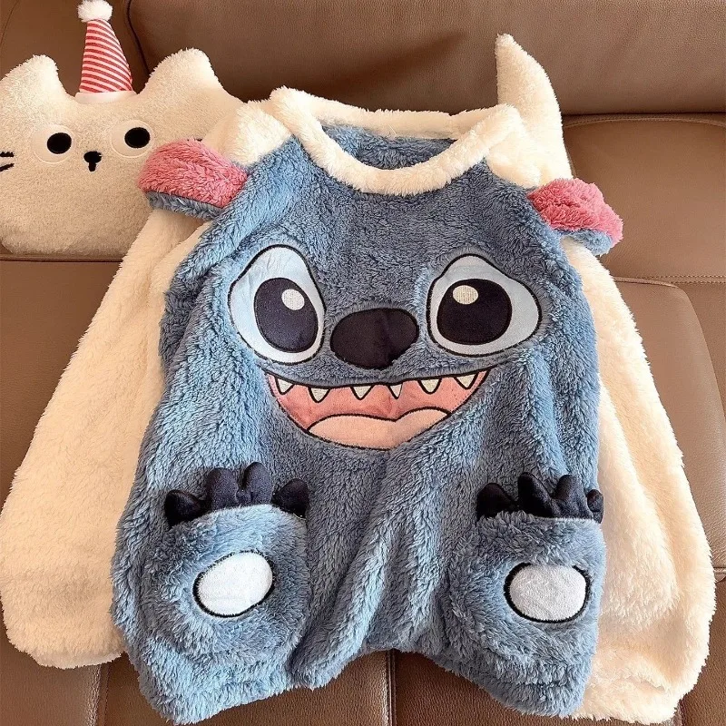 Stitch Pajamas Women's Autumn and Winter Coral Fleece Thick Cartoon Anime Warm Outerwear Disney Student Home Clothes Gift
Stitch Pajamas Women's Autumn and Winter Coral Fleece Thick Cartoon Anime Warm Outerwear Disney Student Home Clothes Gift