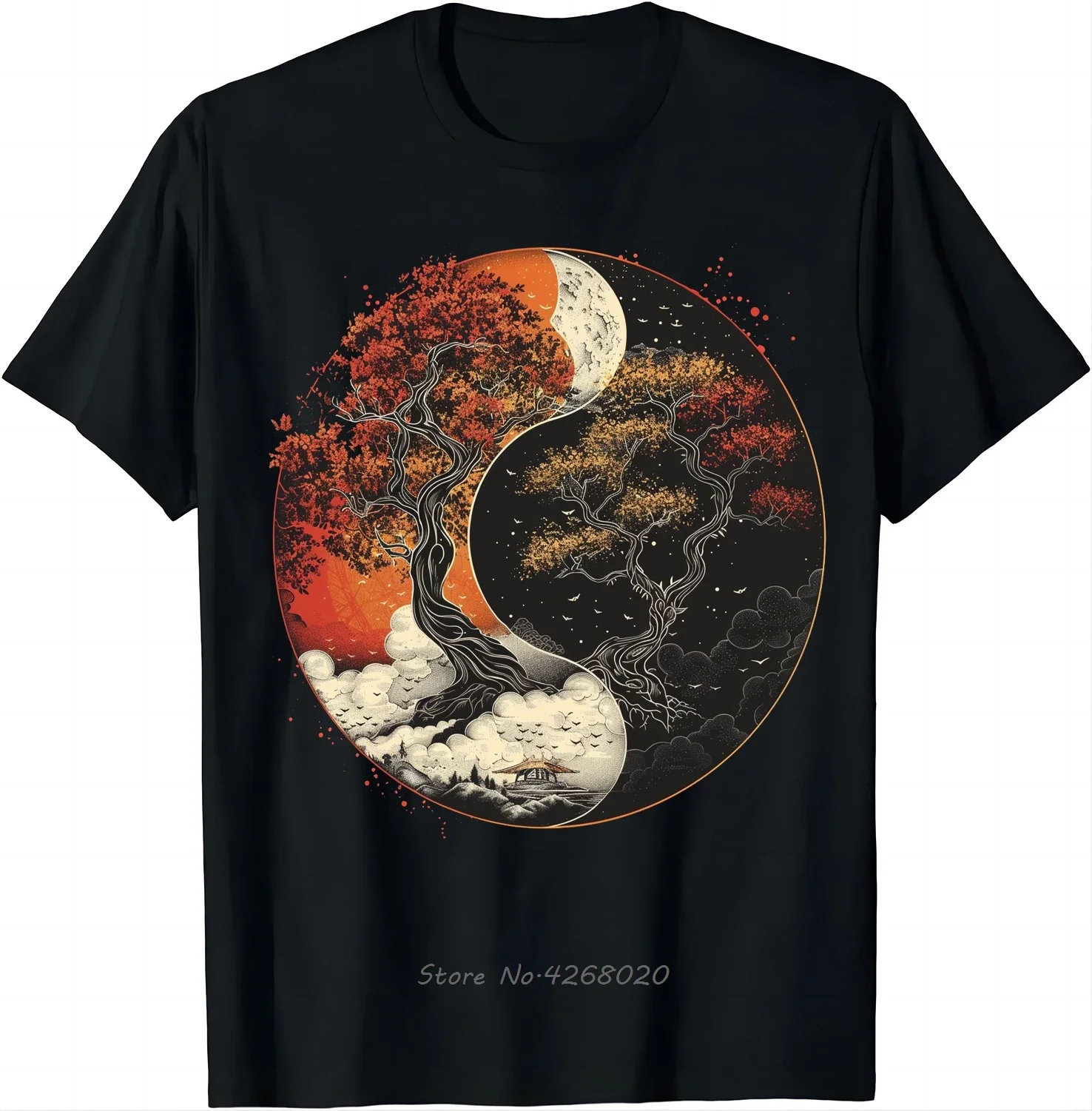 Chinese style Taiji Picture Printed men's T-shirt Chinese Yin-Yang picture 100% cotton T-shirt Hip hop streetwear trend
Chinese style Taiji Picture Printed men's T-shirt Chinese Yin-Yang picture 100% cotton T-shirt Hip hop streetwear trend