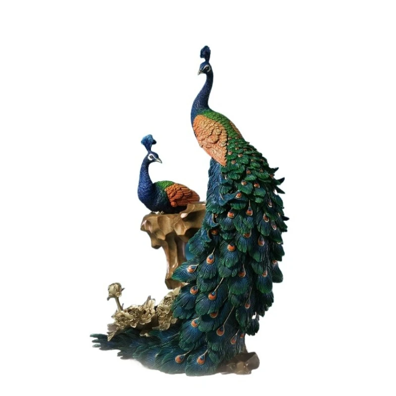 All copper peacock ornaments "Flowers Bloom and Wealth" home living room entrance decorations housewarming gifts
All copper peacock ornaments "Flowers Bloom and Wealth" home living room entrance decorations housewarming gifts