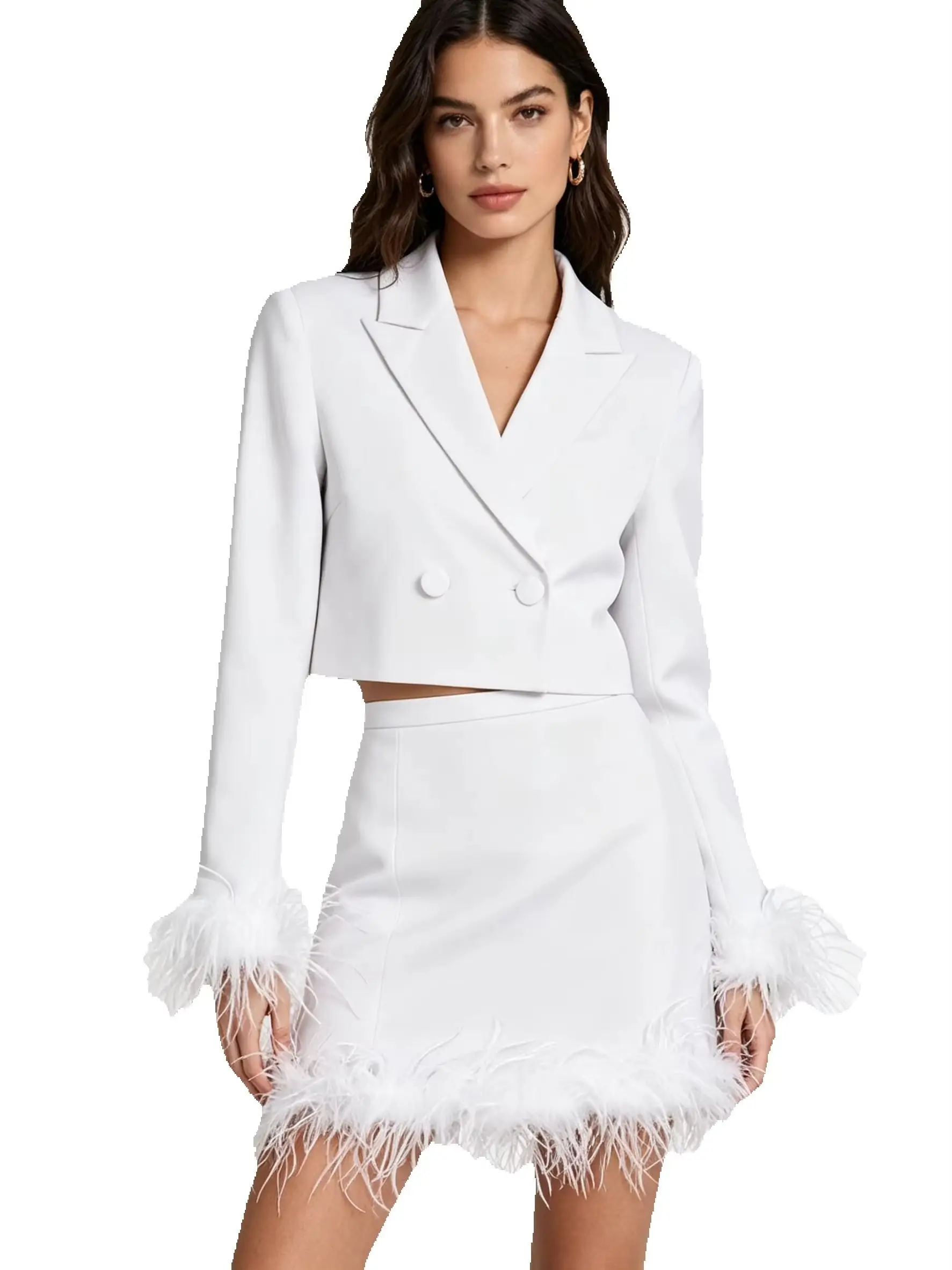 Spot 2024 Spring And Autumn New Fashion, Simple Ostrich Feather Temperament, Commuting Women's Professional Suit Skirt Set
Spot 2024 Spring And Autumn New Fashion, Simple Ostrich Feather Temperament, Commuting Women's Professional Suit Skirt Set