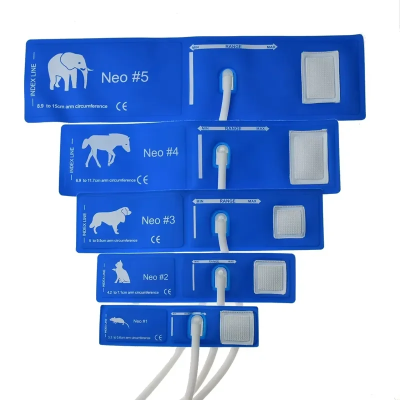 5 Sizes Veterinary Pressure Cuff for Animal Pets Sphygmomanometer NIBP Cuff Belt for Elephant Horse Dog for Mouse
5 Sizes Veterinary Pressure Cuff for Animal Pets Sphygmomanometer NIBP Cuff Belt for Elephant Horse Dog for Mouse