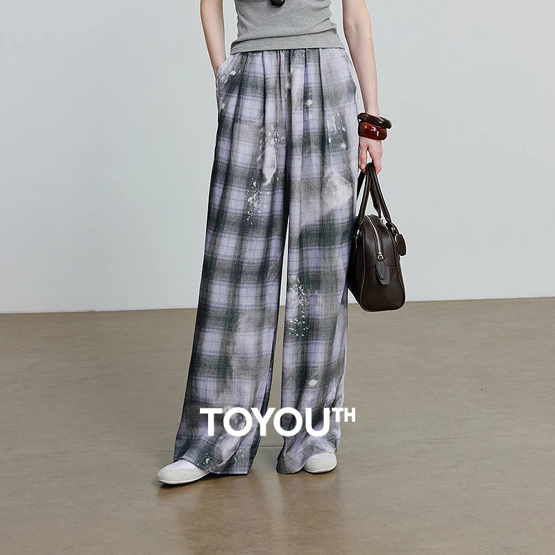 TOYOUTH Women Casual Pants 2025 Summer New Lyocell Women Plaid Wide Leg Casual Pants 8527091
TOYOUTH Women Casual Pants 2025 Summer New Lyocell Women Plaid Wide Leg Casual Pants 8527091