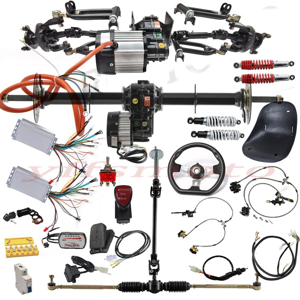 Go Karts Quad Front Drive Shaft 40'' Rear Axle Kits 48V 1000W Differential Motor for ATV Go Kart
Go Karts Quad Front Drive Shaft 40'' Rear Axle Kits 48V 1000W Differential Motor for ATV Go Kart