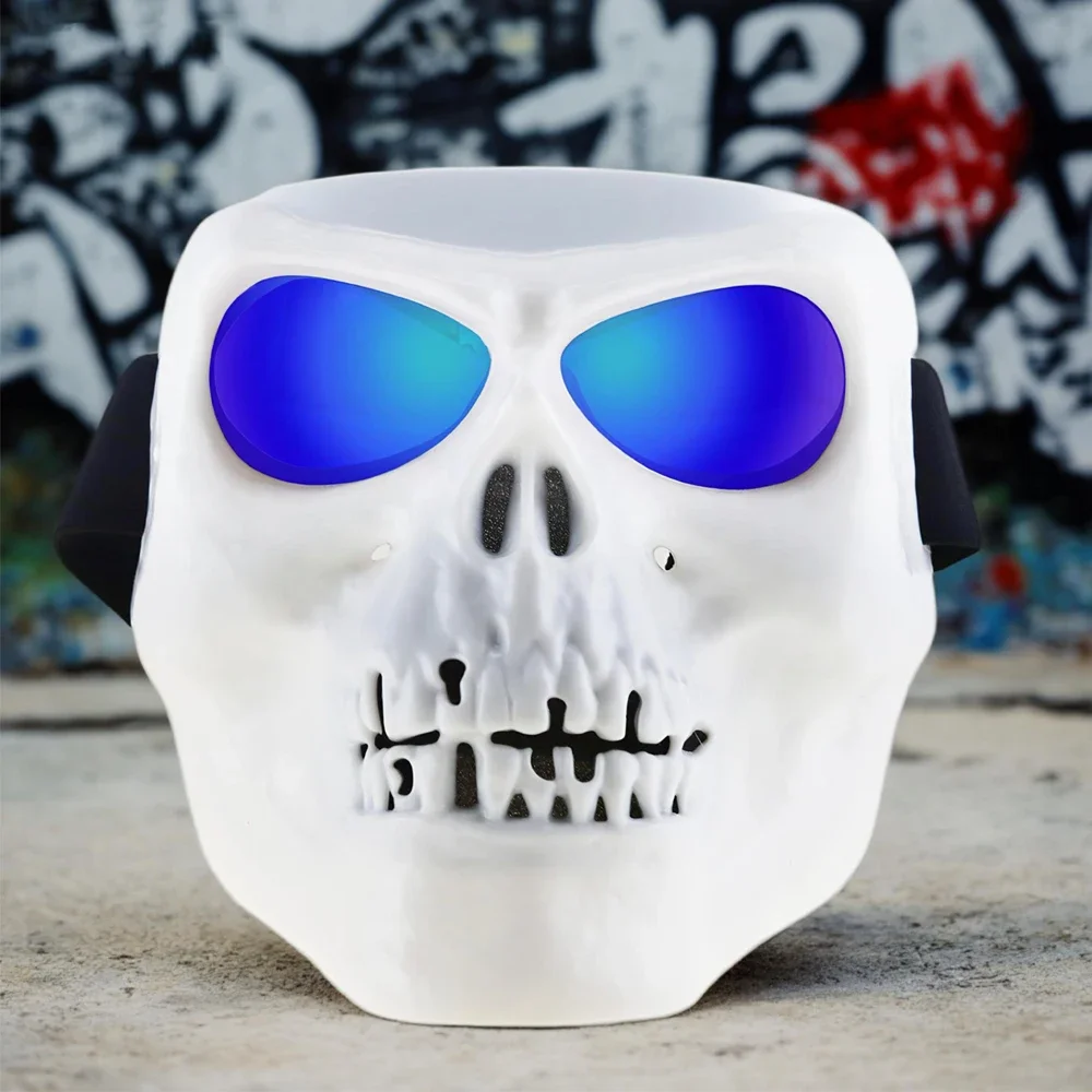 Skeleton Cycling Glasses Skull Mask Goggles with Red Blue Eyes Windproof Dustproof UV400 Christmas Halloween Party Scary Prop
Skeleton Cycling Glasses Skull Mask Goggles with Red Blue Eyes Windproof Dustproof UV400 Christmas Halloween Party Scary Prop
