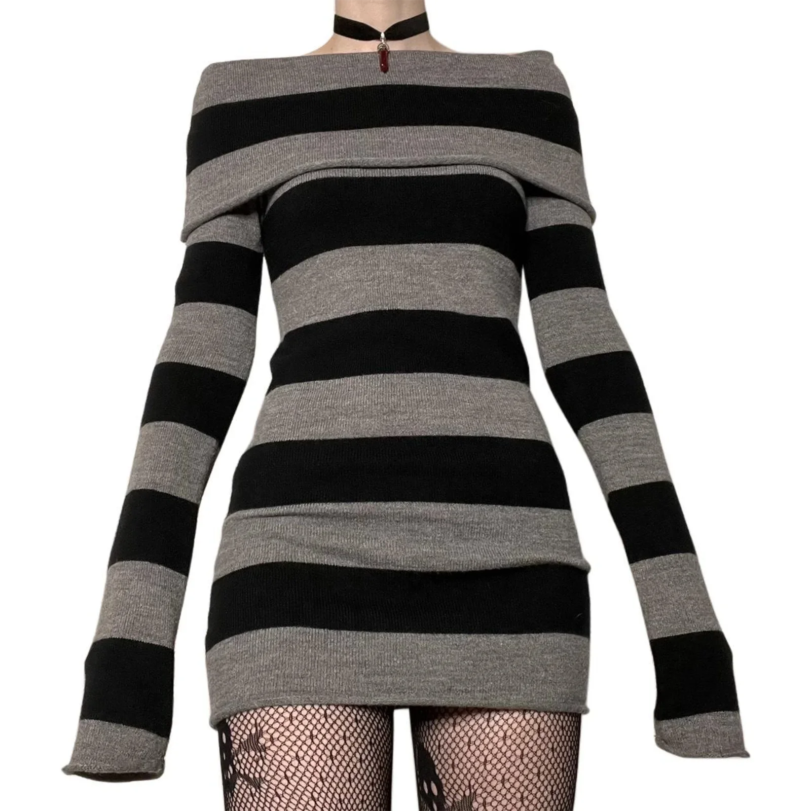 New Fashion Women Mini Bodycon Dress Stripe Boat-Neck Long Sleeve Short Dress Spring Autumn Wrapped Hip Party Dress S-XL
New Fashion Women Mini Bodycon Dress Stripe Boat-Neck Long Sleeve Short Dress Spring Autumn Wrapped Hip Party Dress S-XL