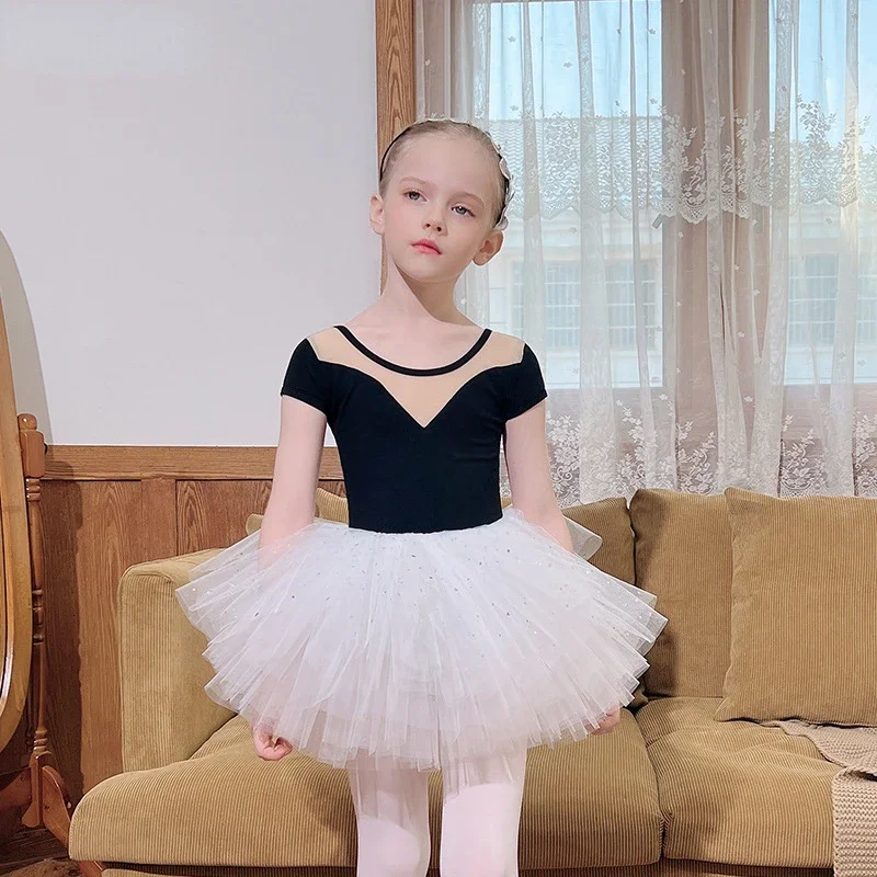 Gymnastics Leotard Ballerina Clothing Tulle Dress Children's Ballet Dance Costume Summer Short Sleeve Black Toddler Ballet Skirt
Gymnastics Leotard Ballerina Clothing Tulle Dress Children's Ballet Dance Costume Summer Short Sleeve Black Toddler Ballet Skirt