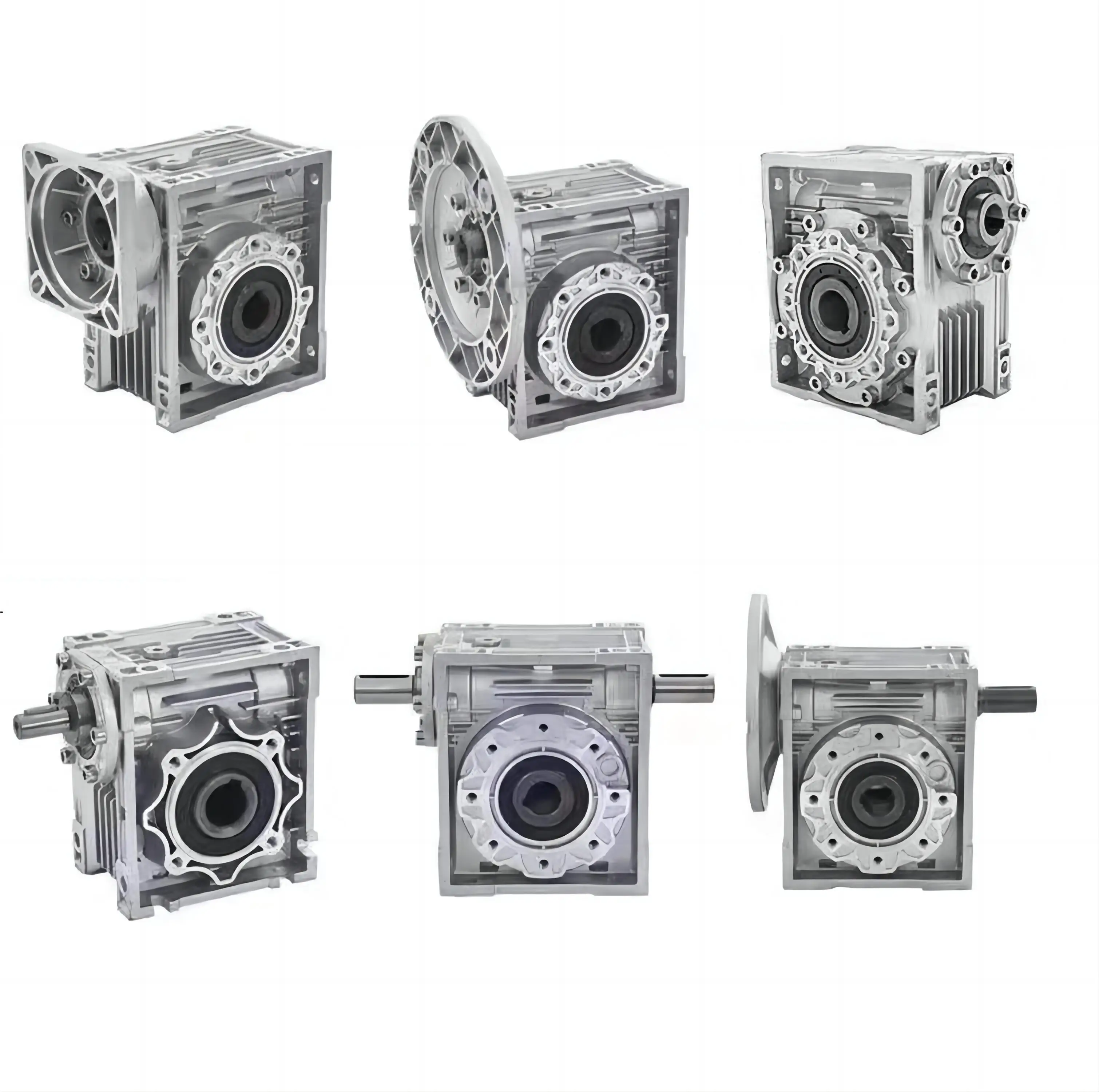 NMRV Worm Gearbox Low Noise Worm Transmission Gear Speed Reduction Box for Industrial Machines Good Quality Manufactory Price
NMRV Worm Gearbox Low Noise Worm Transmission Gear Speed Reduction Box for Industrial Machines Good Quality Manufactory Price