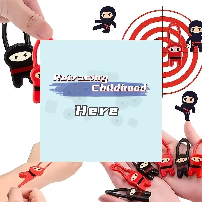 10Pcs Funny Finger Ninja Launcher Slingshot Toys Kids Birthday Party Favors Pinata Filler Children Stretch Decompression Toy-TOY
10Pcs Funny Finger Ninja Launcher Slingshot Toys Kids Birthday Party Favors Pinata Filler Children Stretch Decompression Toy-TOY