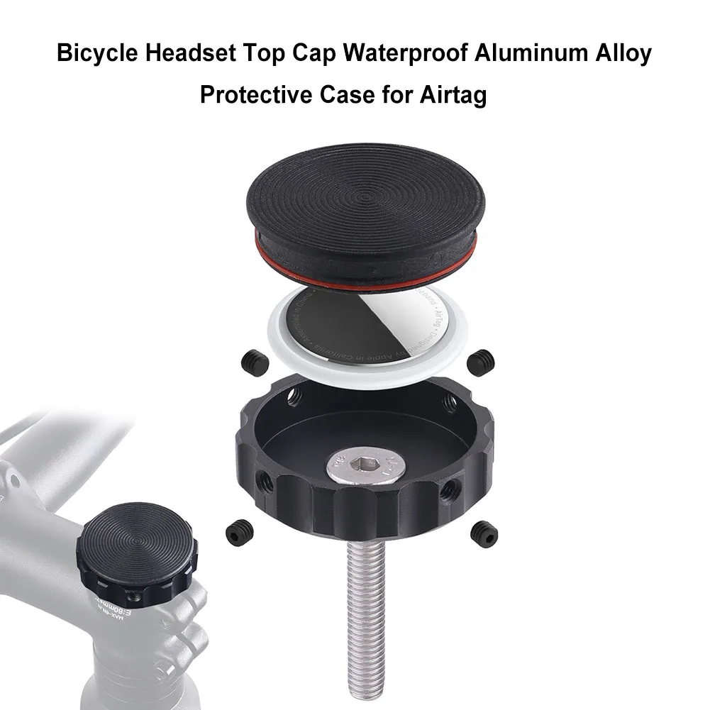 Bike Headset Top Cap Aluminum Alloy Bicycle Mount Anti-Theft Case Bicycle Headset Cap Protective Case for Airtag Storage
Bike Headset Top Cap Aluminum Alloy Bicycle Mount Anti-Theft Case Bicycle Headset Cap Protective Case for Airtag Storage