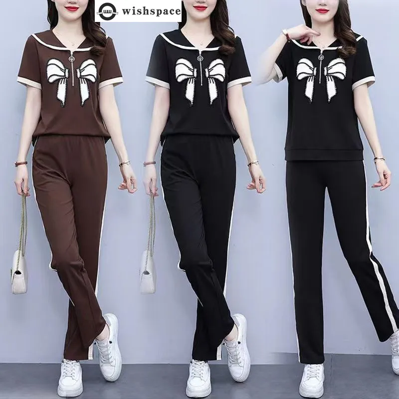 Spring and Summer New Korean Style Fashionable Age Reduction Set Casual Sports Loose Two-piece Set
Spring and Summer New Korean Style Fashionable Age Reduction Set Casual Sports Loose Two-piece Set