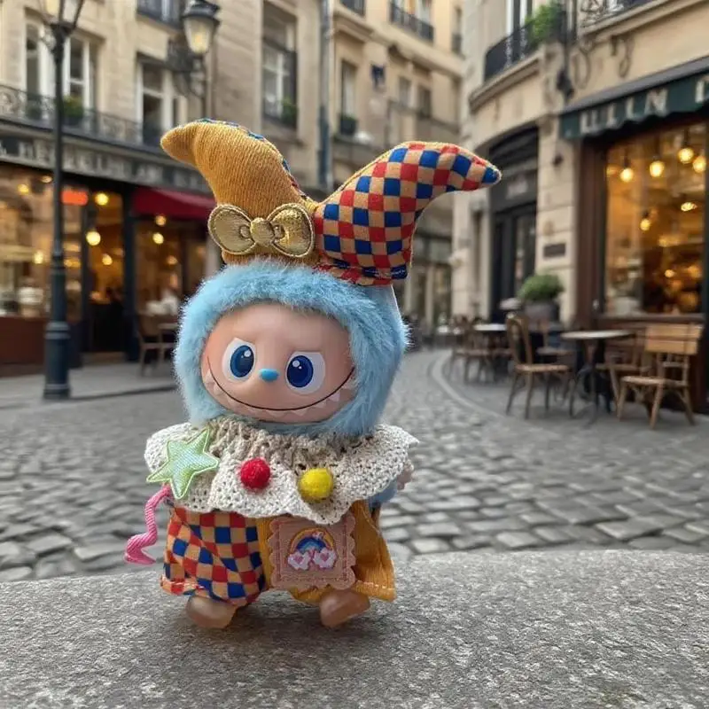 Мини-одежда Labubu 4,0 поколения, комплект клоуна, подходит для куклы Labubu 4,0, аксессуары для одежды, только одежда без кукол
Мини-одежда Labubu 4,0 поколения, комплект клоуна, подходит для куклы Labubu 4,0, аксессуары для одежды, только одежда без кукол