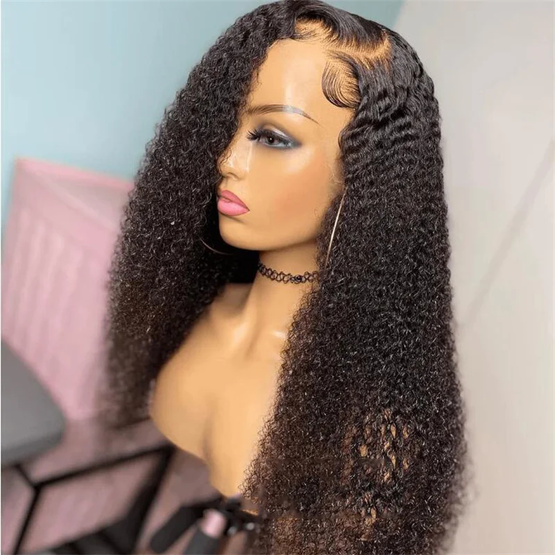 Soft Preplucked Natural Black Color Glueless 26“Long 180Density Kinky Curly Lace Front Wig For Women With BabyHair Daily Cosplay
Soft Preplucked Natural Black Color Glueless 26“Long 180Density Kinky Curly Lace Front Wig For Women With BabyHair Daily Cosplay
