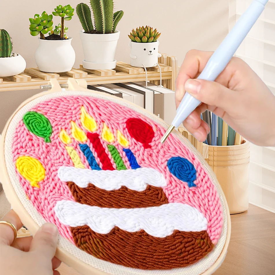 GATYZTORY punch needle embroidery package with frame Yarn Art and crafts with needles Sewing kit Small Crafts Home Decoration
GATYZTORY punch needle embroidery package with frame Yarn Art and crafts with needles Sewing kit Small Crafts Home Decoration